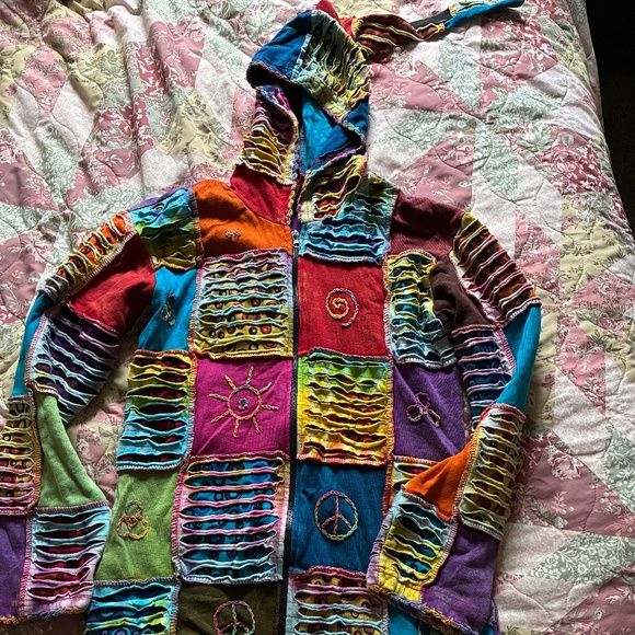 Hippie style hoodie - Picture 1 of 3